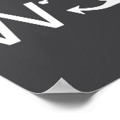 W Anchor Funny Wanker Jerk Funny Slang  ポスター (角)