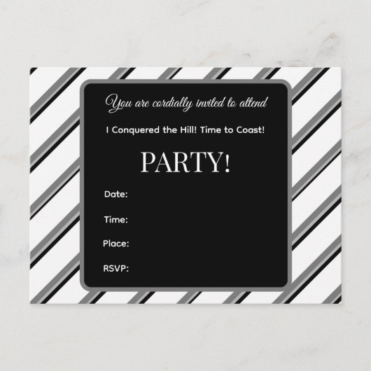 W&B I Conquered the Hill! DS Party Invitation インビテーションポストカード (正面)