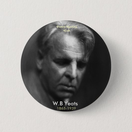 W.B. Yeats 缶バッジ (正面)