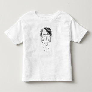 W.B. Yeats 1898年の風刺漫画 トドラーTシャツ