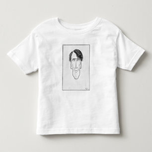 W.B. Yeats 1898年の風刺漫画 トドラーTシャツ
