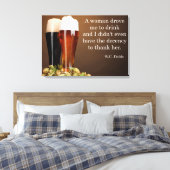 W.C.フィールズ飲酒引用文 キャンバスプリント (インサイチュ (寝室))