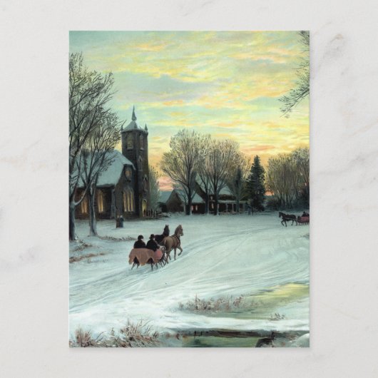 W.C. Bauer著クリスマスイブからの シーズンポストカード (正面)