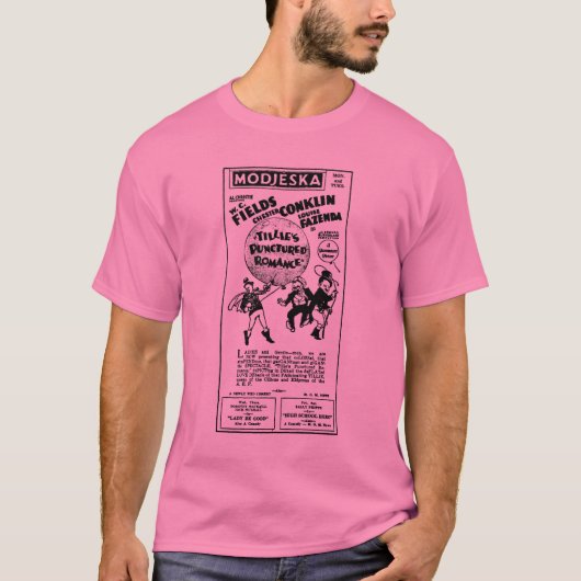 W.C. Fields Tillie'sの穴をあけられたロマンスのTシャツ Tシャツ (正面)