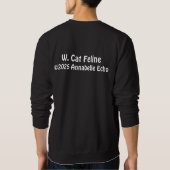 W. Cat Feline T-Shirt! スウェットシャツ (裏面)