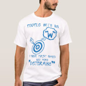 w determine letter first names citation tシャツ (正面)