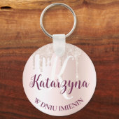 W dniu imieninポーランドの贈り物の姓の名前 キーホルダー (正面)