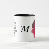 W.E.Bデュボワ感動的引用文が存在しない マグカップ (中央)