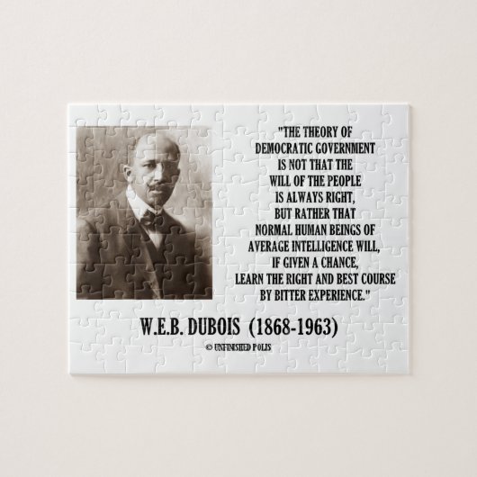 W.E.B. 民主政治のDubois理論 ジグソーパズル (横)