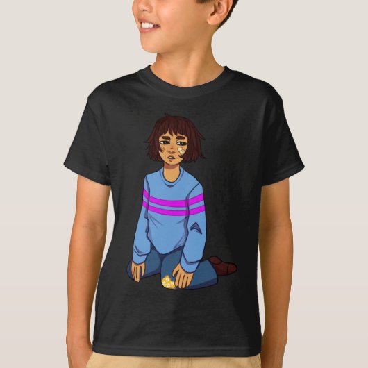 W Frisk ステッカー Tシャツ (正面)