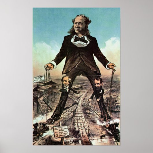 W.H.ヴァンダービルトは「道路の巨人」として ポスター (正面)