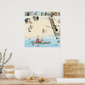 W Heath Robinsonによる「海辺の犯罪」 ポスター (キッチン)