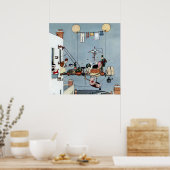 W Heath Robinson著「折り畳み庭園」 ポスター (キッチン)