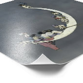 W Heath Robinson著「月の最初の航海」 フォトプリント (角)