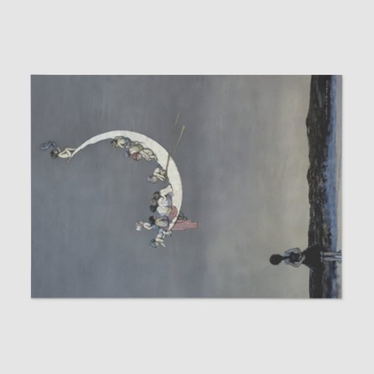 W Heath Robinson著「月の最初の航海」 薄葉紙 (正面)