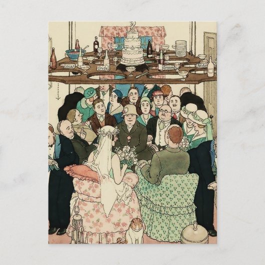 W Heath Robinson「宇宙経済」 ポストカード (正面)