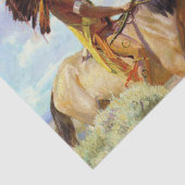 W Herbert Duntonによる「The Chief」西洋美術 薄葉紙 (詳細)