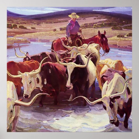 W Herbert Duntonの「オールド・テキサス州」 ポスター (正面)