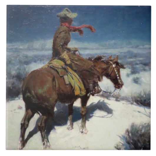 W Herbert Duntonの「孤独な夜」 タイル (正面)