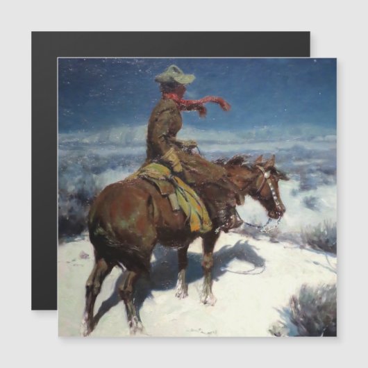 W Herbert Dunton著「ザ・ロンリー・ヴィジル」 マグネット招待状 (正面/裏面)