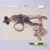 W Herbert Dunton著「メキシコのカウボーイ」 薄葉紙 (クラフト)