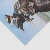 W Herbert Dunton著「Busting a Bronco」 薄葉紙 (詳細)