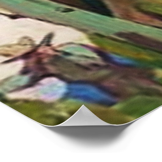 W Herbert Dunton著「Mule Deer Buck and Doe」 ポスター (角)