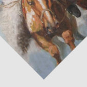 W Herbert Dunton著「Three Montana Cowboys」 薄葉紙 (詳細)