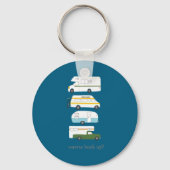 W Hook Up Funny Campervan Vanlife Rv Trailer  キーホルダー (正面)