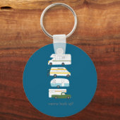 W Hook Up Funny Campervan Vanlife Rv Trailer キーホルダー (正面)