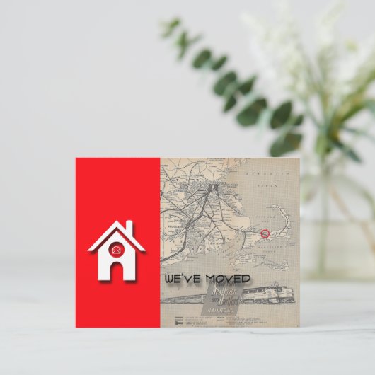 W House Map Replaceを自分のマップで移動した 案内ポストカード (スタンド正面)