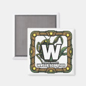 W is for Water Scorpion – GTA Style ABC Learning マグネット (正面/裏面)