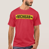 W MICHIGAN AVE black WESTERN MICHIGAN Tシャツ (正面)