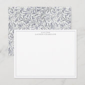 W. MORRIS WILLOW BOUGH BLUE NOTE CARD 招待状 (正面/裏面)