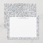 W. MORRIS WILLOW BOUGH LIGHT BLUE/GRAY NOTE CARD 招待状 (正面/裏面)