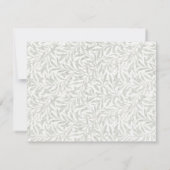 W. Morris Willow Bough Top Border Stationery card 招待状 (裏面)