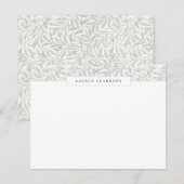 W. Morris Willow Bough Top Border Stationery card 招待状 (正面/裏面)