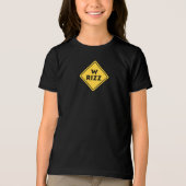 W rizz アメリカ 警告サイン ミーム おもしろ 引用 トライブレンドTシャツ (正面)