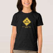 W rizz US warning sign Meme Funny Quote トライブレンドＴシャツ (正面)