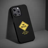 W rizz US warning sign Meme Funny Quote iPhoneケース