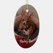 w/specialの写真のクリスマスツリーのオーナメントをカスタマイズ セラミックオーナメント (右)