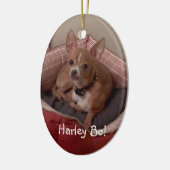 w/specialの写真のクリスマスツリーのオーナメントをカスタマイズ セラミックオーナメント (左)