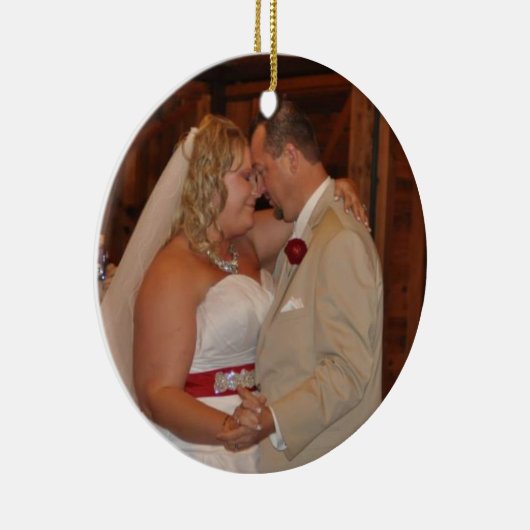 w/specialの写真のクリスマスツリーのオーナメントをカスタマイズ セラミックオーナメント (右)