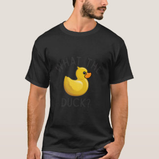 W The Duck Offensive Humor Rubber Yellow Bird Toy Tシャツ