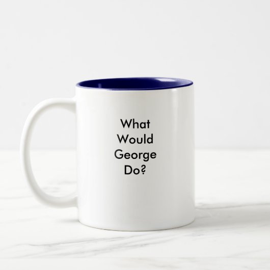 W.W.G.D.か。 コーヒー・マグ ツートーンマグカップ (左)
