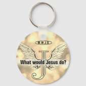 W.W.J.D What would Jesus do? キーホルダー (正面)