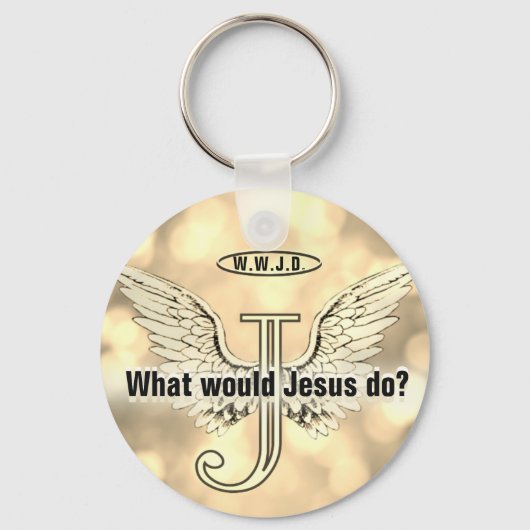 W.W.J.D What would Jesus do? キーホルダー (裏面)