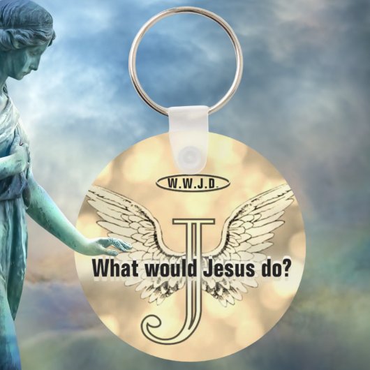 W.W.J.D What would Jesus do? キーホルダー