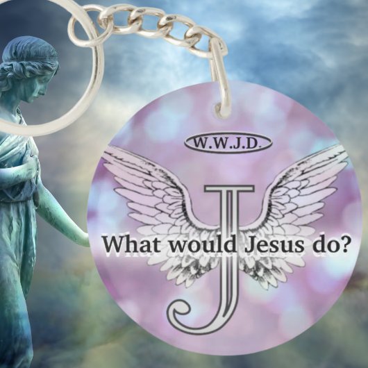 W.W.J.D What would Jesus do? キーホルダー