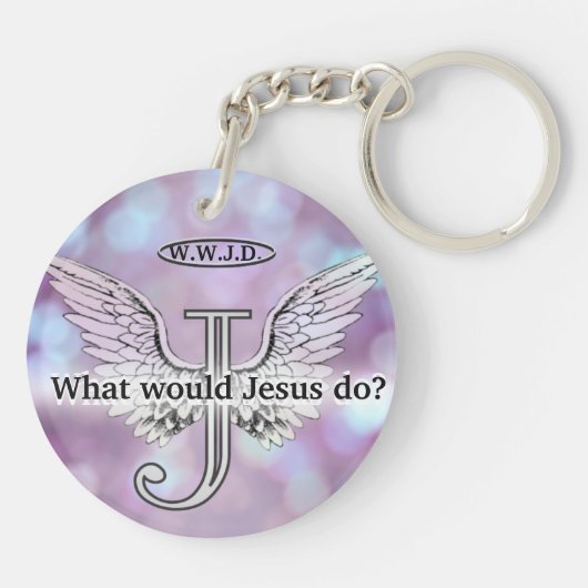 W.W.J.D What would Jesus do? キーホルダー (裏面)